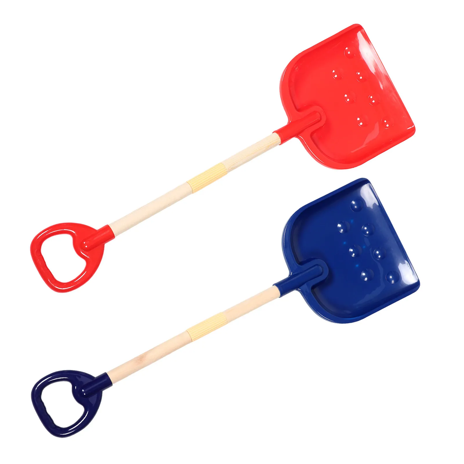 2 قطعة من مجارف الشاطئ للأطفال، مجرفة ثلج بلاستيكية سميكة بمقبض مريح، أدوات حفر الرمل للعب في الهواء الطلق