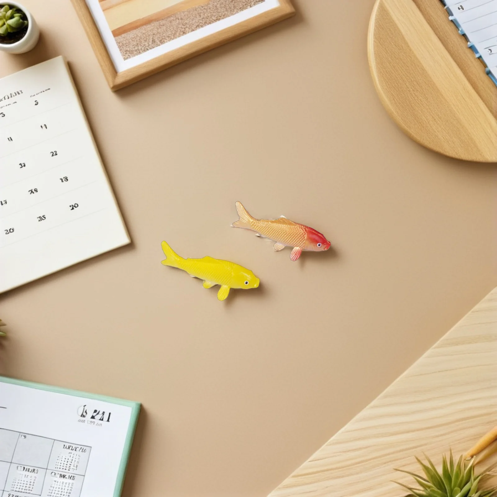 

8 Pcs Miniature Koi Statue Aquarium Decorations for Fish Tanks Artificial Ornaments Pvc Dollhouse Carps Centerpiece