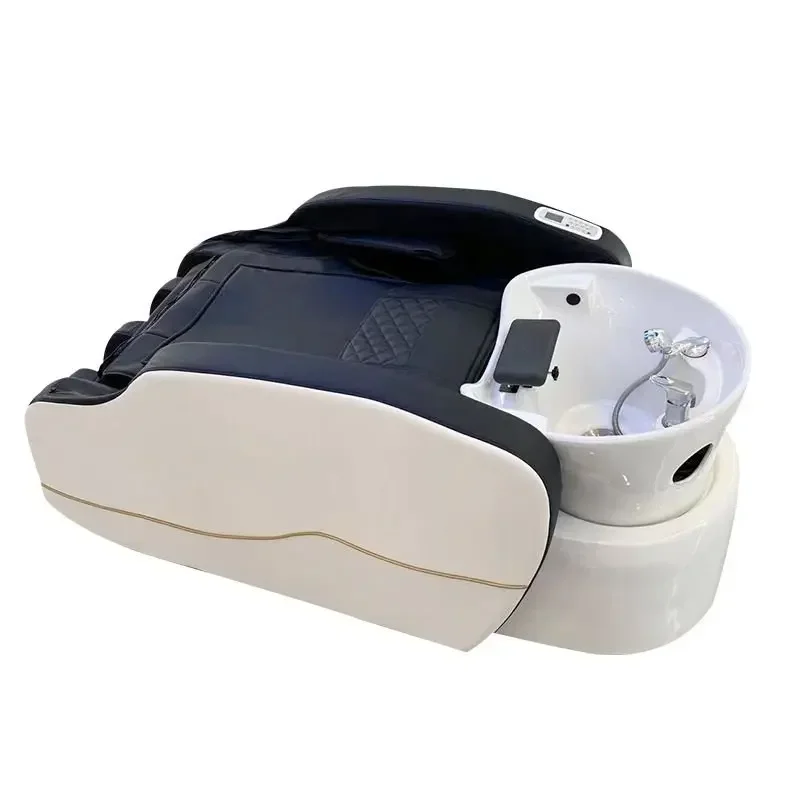 AA Automatic massage integrated flush bed Barber Shop Intelligent multi-functional electric massage shampoo bed