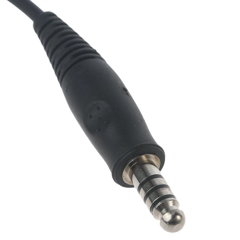 U174 штекер к мини-адаптеру XLR5, спиральный кабель, кабель для наушников, дополнительный шнур, для гарнитур Military Helicopter Radios