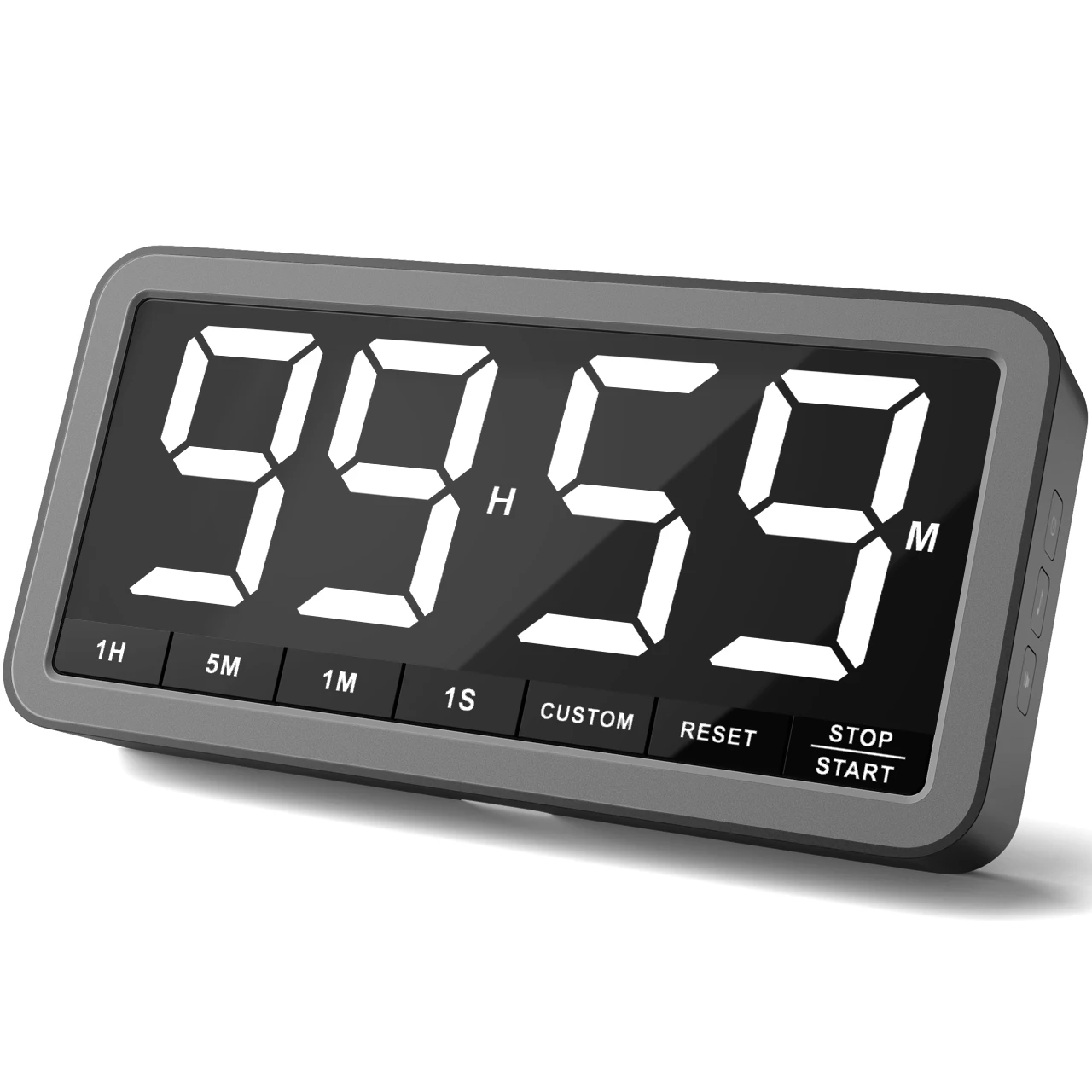 VOCOO Wiederaufladbarer, größerer LED-Digital-Küchentimer, tragbarer magnetischer Countdown-Timer, Kochtimer für Klassenzimmer und Küche