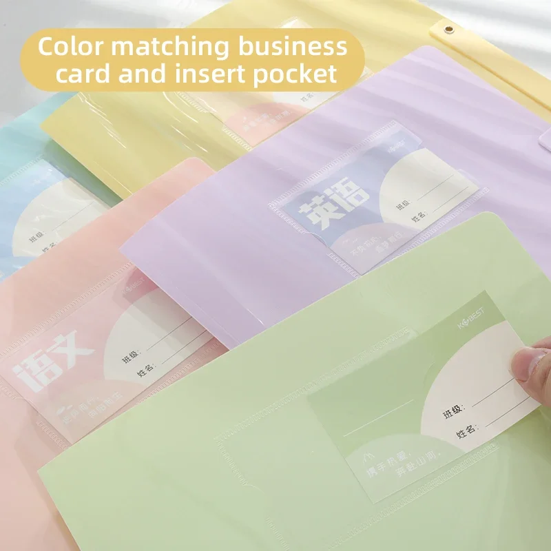 مبرد قوس ذو رافعة دوارة ثلاثي الطي من Kobest A3 - حامل امتحان بلون كريمي، مجلد علامة تبويب سحب تحميل جانبي صديق للطلاب