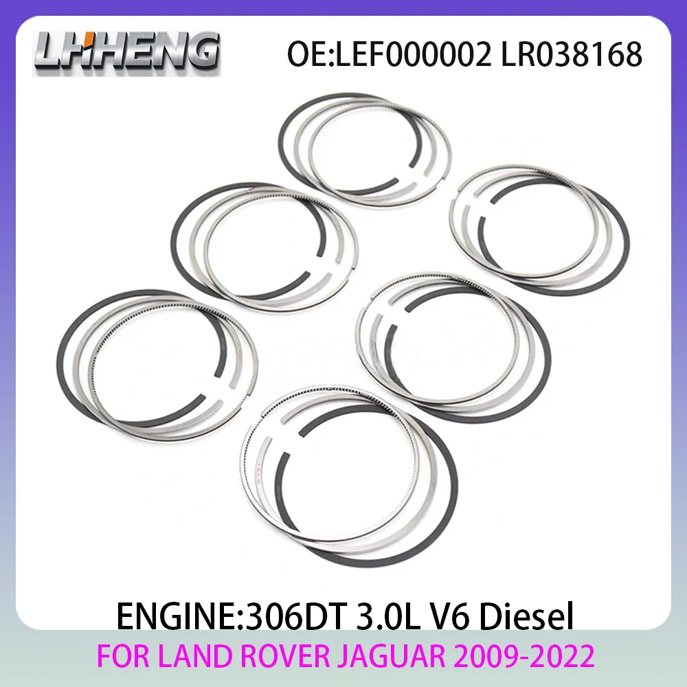 

Поршневые кольца двигателя 306DT для LAND ROVER DISCOVERY RANGE ROVER RANGE ROVER SPORT JAGUAR XF 3.0L 3.0 L T V6 Diesel 09-22 LR038168