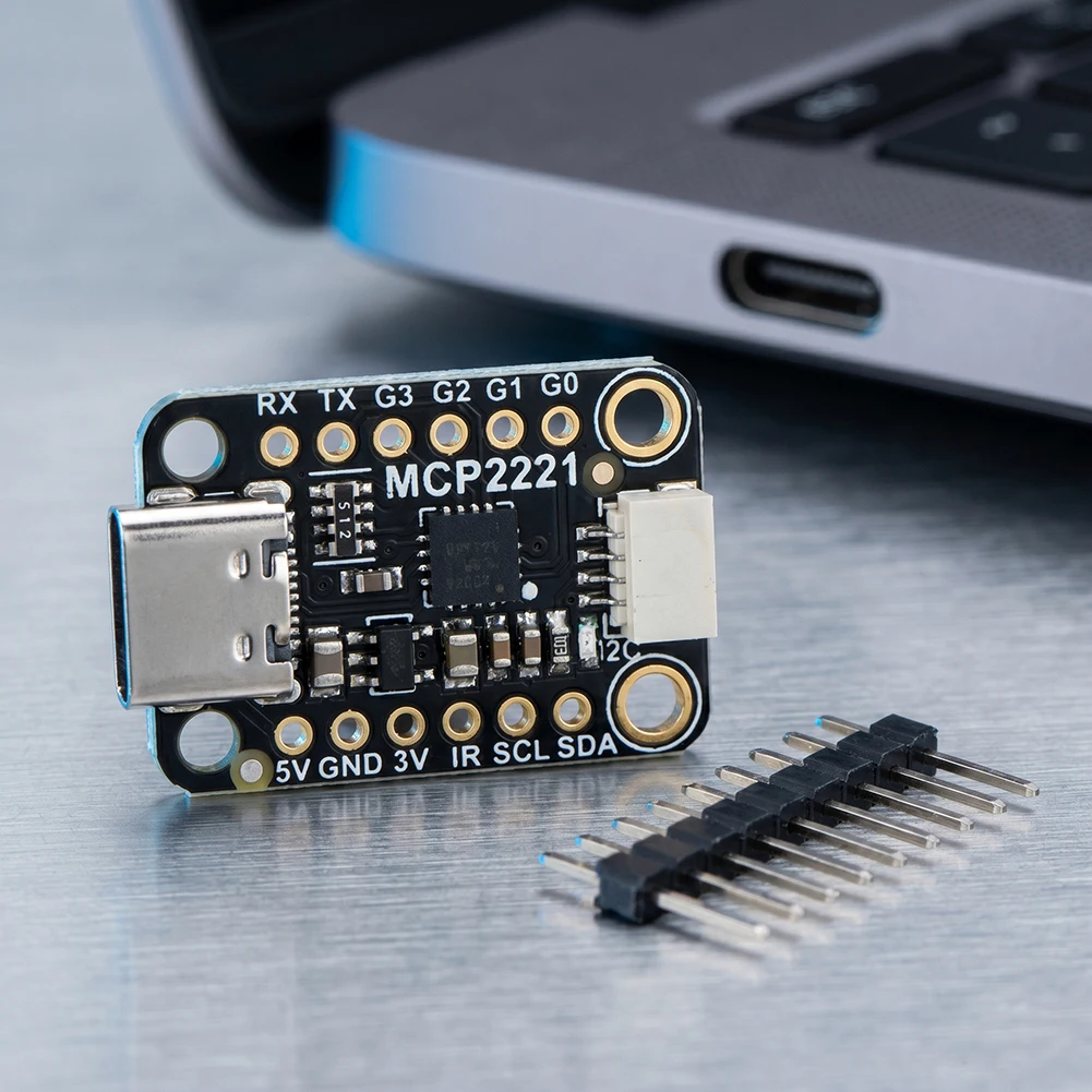 MCP2221A USB To GPIO ADC I2C Conversion Module for STEMMA QT/Qwiic General Purpose USB To GPIO ADC I2C Module Plug and Play