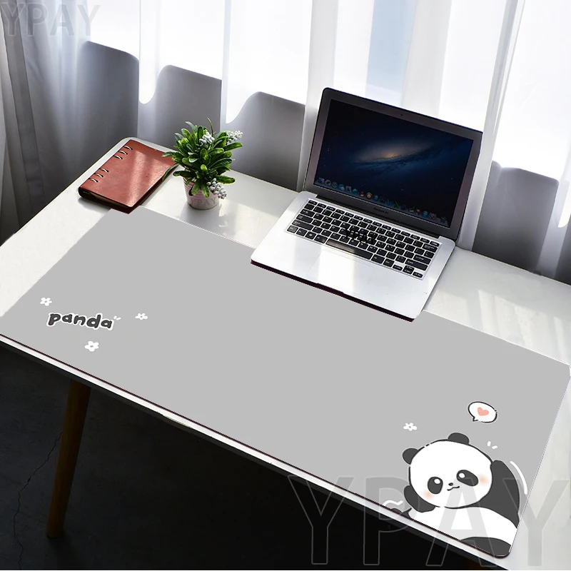 

Big Mouse Pads Panda Table Mats Computer Mousepad Company Cute Desk Pad 100x50cm Large Gamer Mousepads Mouse Mat For Gifts