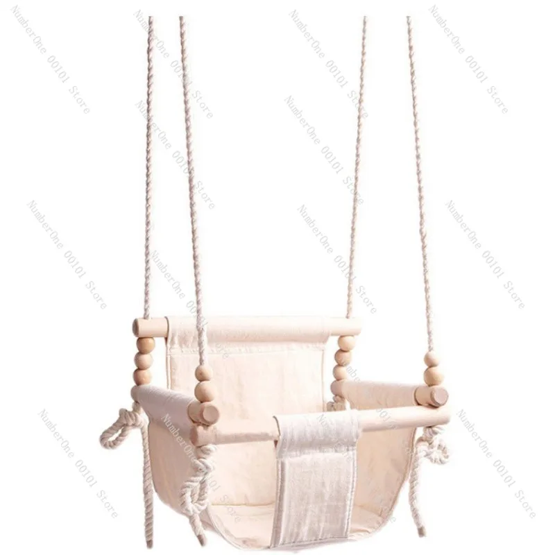 Korean Style Indoor Hanging Chair,Baby and Household Swing,Rattan Small Basket Chair,Child-Friendly Leisure Seat,Home Nursery