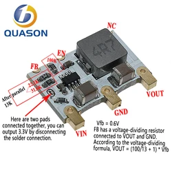 4A Mini DC-DC Buck Converter 6V-16V 9V 12V to 5V 3.3V Step-down Power Voltage Regulator Module Efficiency 98%