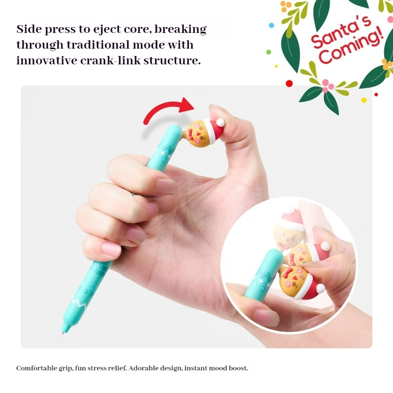 

Kaco Fairytale Igloo Gel Pens Kawaii Christmas High-Capacity 0.5mm Sign Pen For Cute Girl Gift Student School Office Accessories
