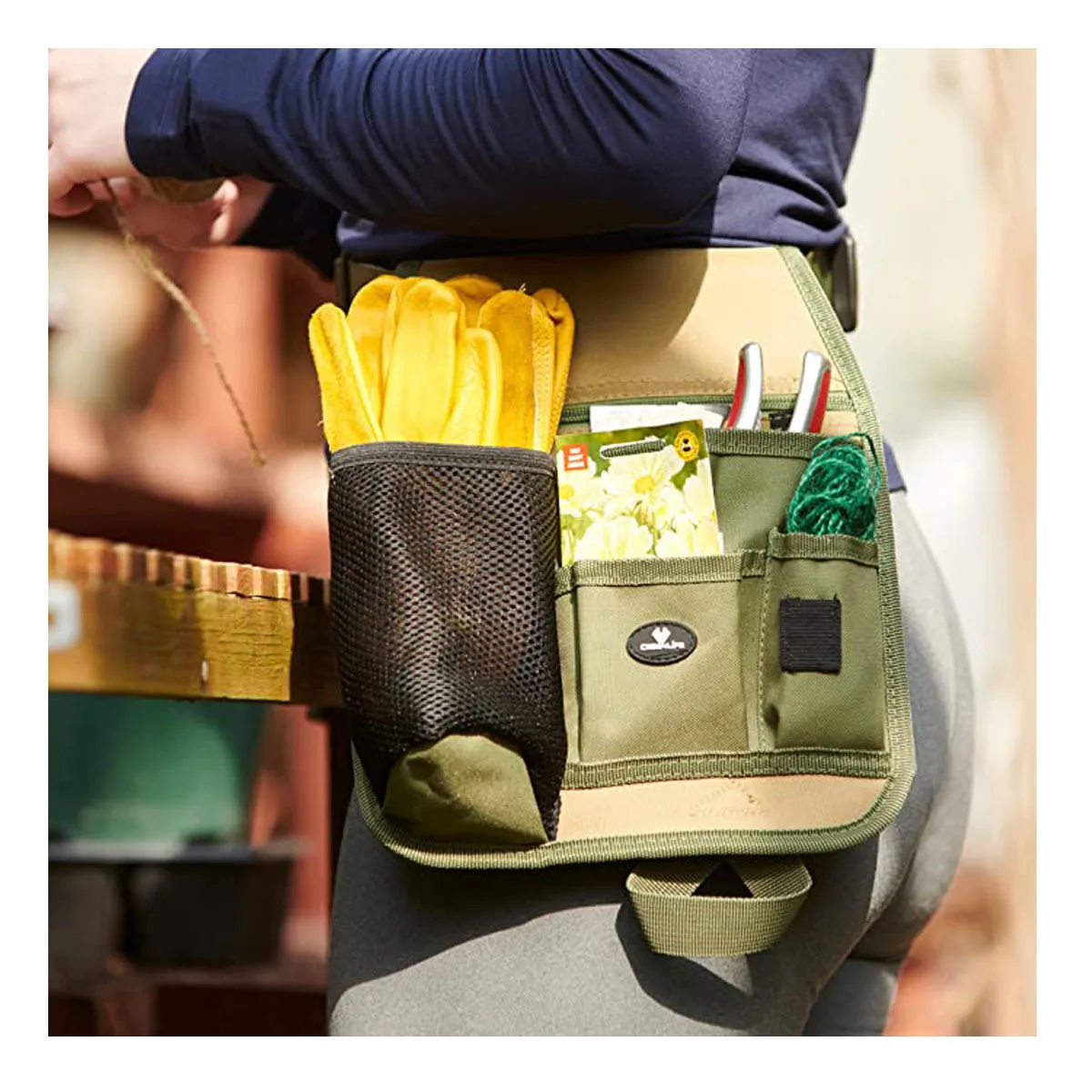 Sac de rangement d'outils, sac d'outils d'électricien multifonctionnel, pochette de taille, organisateur de ceinture, Kits d'outils de jardin, sacs de taille en tissu Oxford