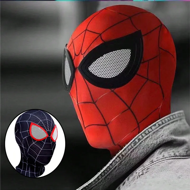 Marvel homem aranha cosplay máscara super-herói spidermans cosplay acessórios traje para homens mulheres vestido de festa de halloween acessórios