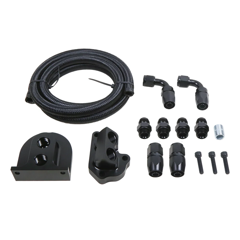 Para 2011-2024 5,0 MUSTANG COYOTE KIT de relocación de filtro de aceite F150 de aluminio