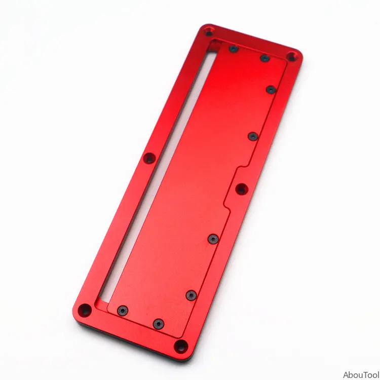 Placa de cubierta abatible para sierra Circular eléctrica, cubierta de aluminio ajustable para carpintería