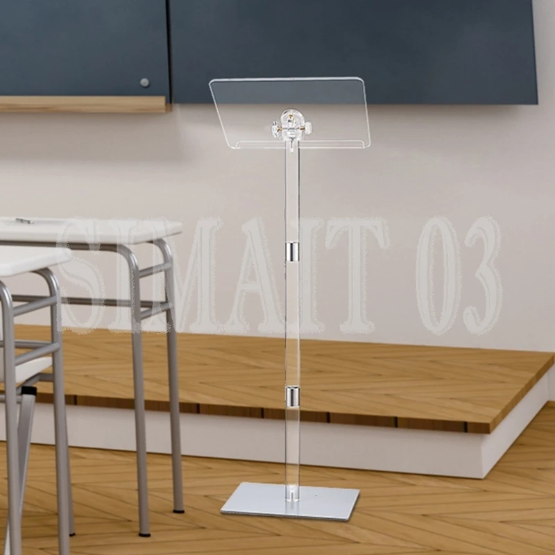 Acrylic transparent lectern, classroom, conference speaking table, concert, church speaking table
