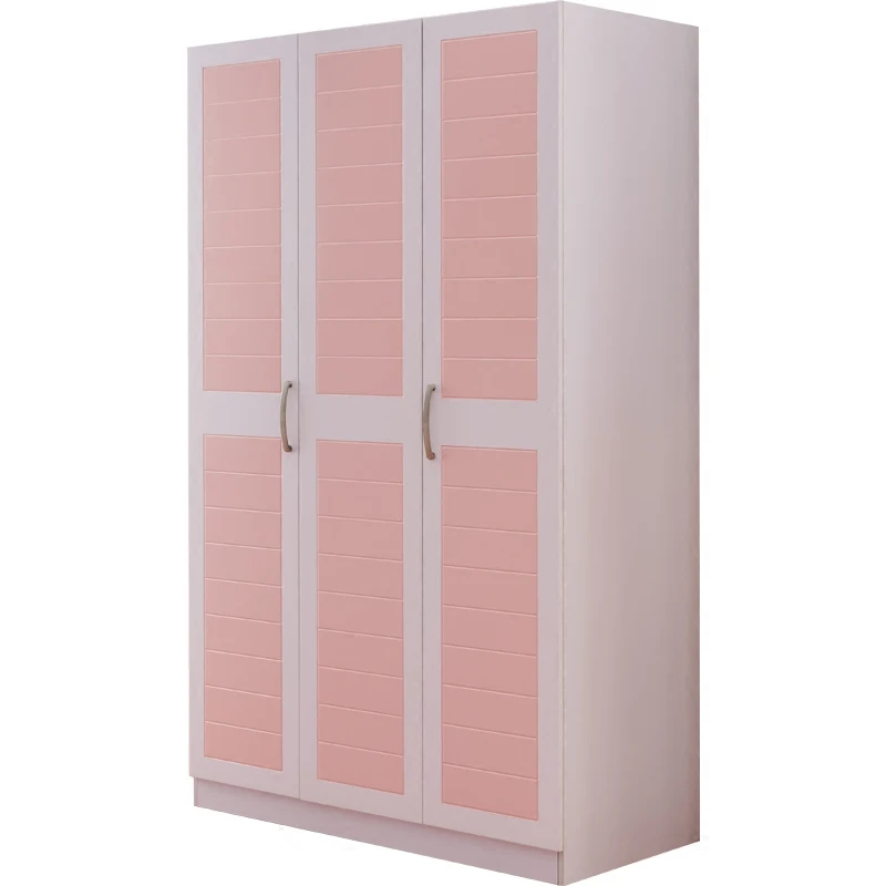 Children's Wardrobe Modern Simple Children's Furniture Set Pink Blue Three Doors Two Doors Four Doors Bedroom Home Wardrobe