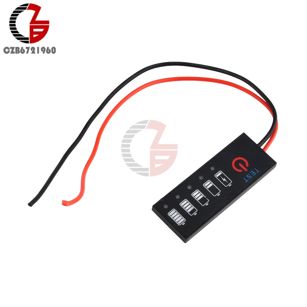1S-7S 18650 Li-ion Lipo Lithium 5-30V Lead Acid Battery Level Indicator Tester LCD Display Meter Module Capacity Voltage Meter