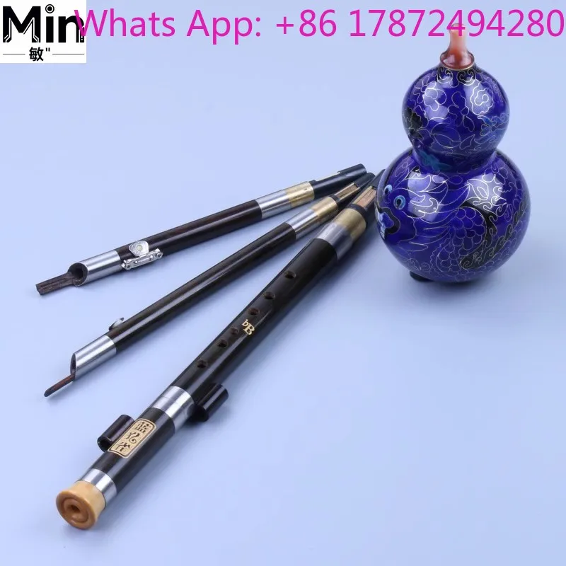 Three-Tone B-Flat Hulusi Gourd Flute | Beginner & Professional Chinese National Musical Instrument