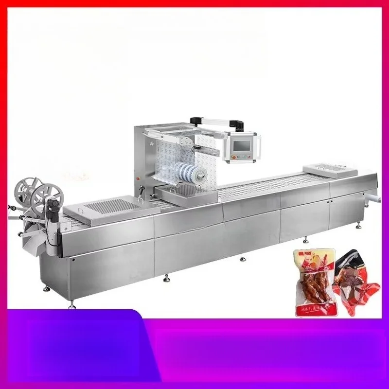 Customized Continuous Heavy‑Duty Fully Automatic Stretch Film Vacuum Packaging Machine Large Capacity