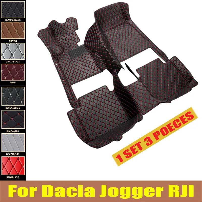 

For Dacia Jogger RJI 2021 2022 2023 Car Floor Mats Leather Mat Covers Floors Tapete De Carro Car trunk mat Interior Tapestry