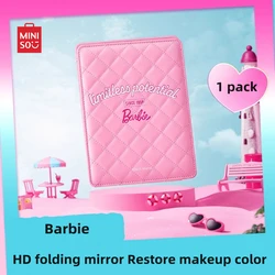 MINISO Barbie Daylight Shine Series Diamond Folding Makeup Mirror Vertical HD   Children's Toy Birthday Gift