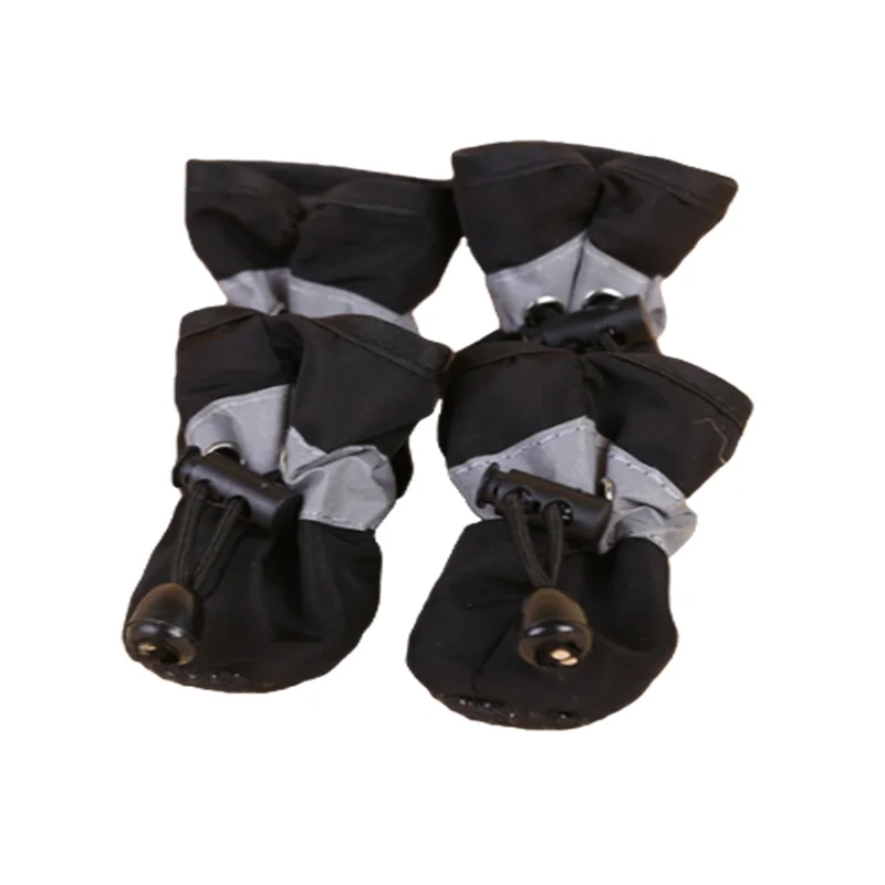 4pcs Waterproof Pet Dog Shoes Anti-slip Rain Snow Boot Thick Warm For Small Cats Dogs Puppy Dog Socks Booties