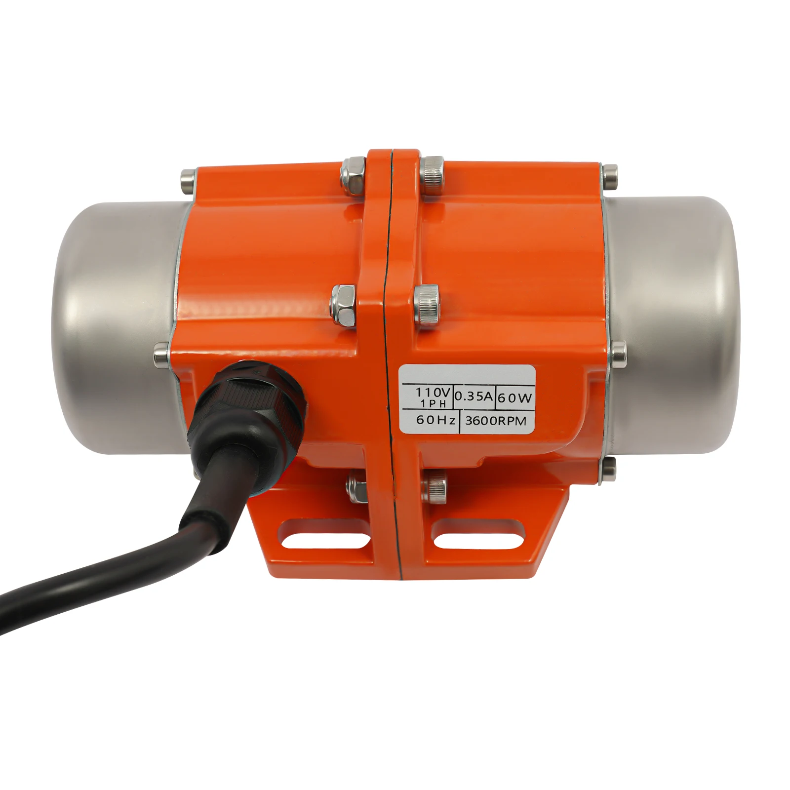 60W 110V Vibrating Motor Adjustable Speed for Feeding Machine, Shotcrete Machine, Washing Machine with Motor Speed Controller