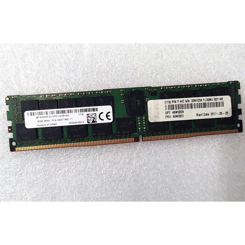 Imagem -03 - Memória do Servidor Ecc Reg 16gb Ddr4 Pc42400t-r 19200 2rx4 X3850 x6 m5 X3950x6 46w0829 46w0831 00nv204 1pc