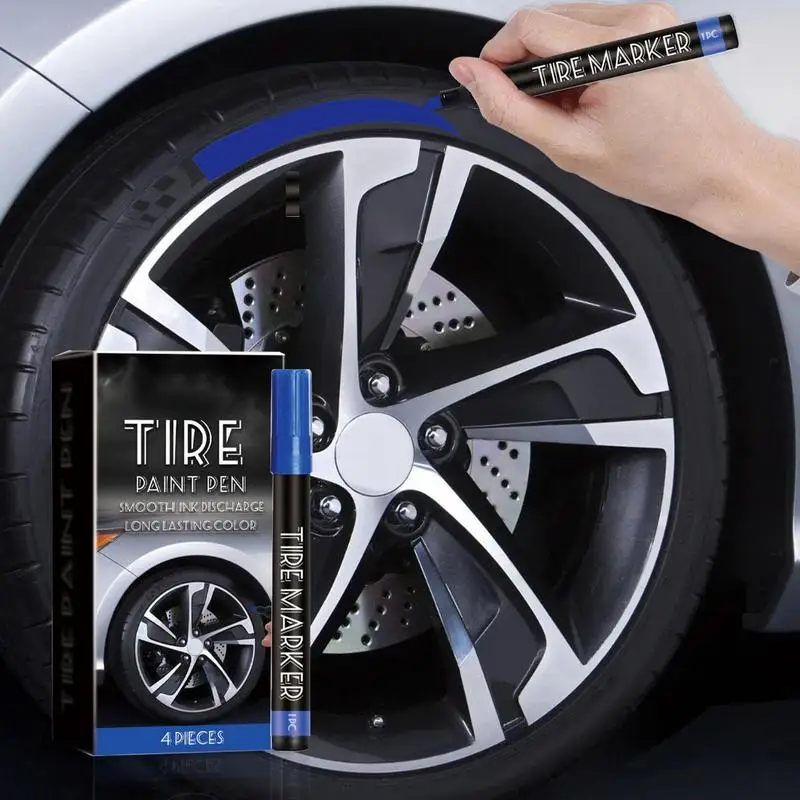 For  SUV Tire Paint Marker For Car Tire Lettering 4X Car Tire Paint Lettering Marker Car Tire Lettering Paint Drawing Tool For