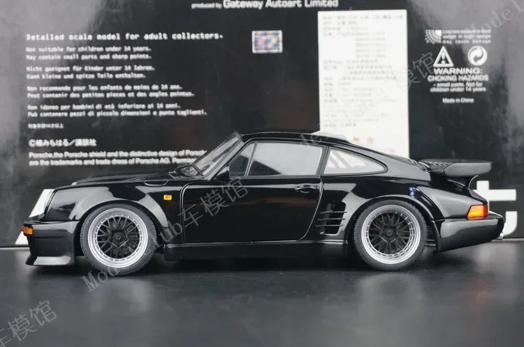 Autoart 1:18 Midnight 930 Turbo Black Bird First Simulation Limited Edition All Open Alloy Metal Static Car Model Toy Gift