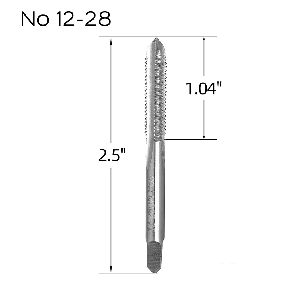 Replacement 12-28 UNF Tap Die Iron Right Hand Stainless Steel Steel 12-28 UNF Tap Aluminum Cast Iron Copper Die