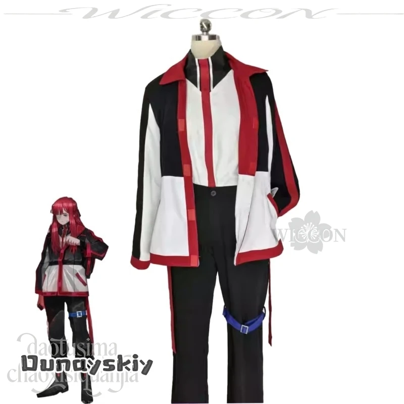 

Yuri Anime Costume Cosplay aBcAzhOS@ Limbus Company School Sporty Style Coat Punk Y2K Uniform Pants Red Wigs Christmas Halloween