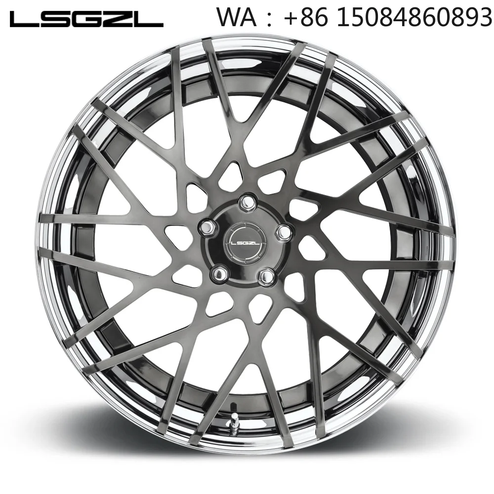 18-24 Inch OEM Luxury Black Deep Dish Forged Wheels Sport Style Multisize PCD Universal Auto Rim Accessories