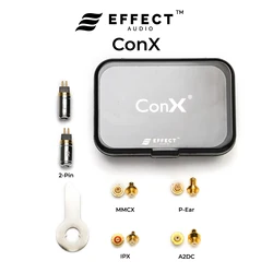 이펙트 오디오 ConX 기본 세트 및 풀 세트 Connectors-2Pin(0.78mm), MMCX, IPX, A2DC, 이어 커넥터 (펜타콘)