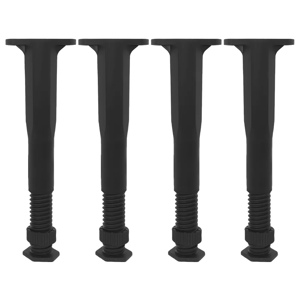 4 Pcs Bed Frame Support Legs for Center Risers Replacement Adjustable Parts Bedstead