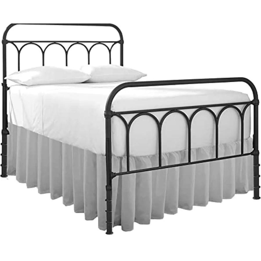 

Ruffled Bed Skirt with Split Corners-Dust Ruffle - 21" Drop 100% Microfiber SoftSheen and Luxurious Look - Bed Skirts -Queen