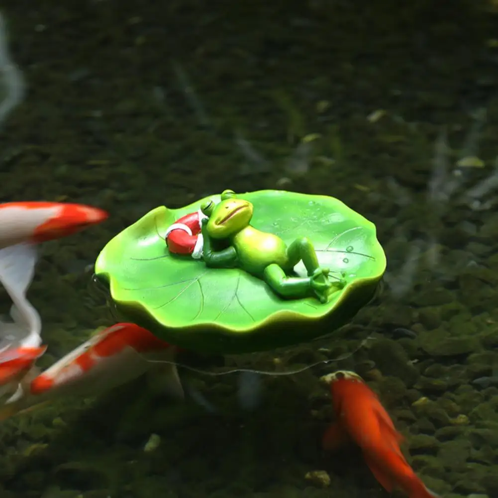 Floating Frog Ornaments for Ponds Garden Statues for Water Features Realistic Floating Frog Pond Ornament Weather Resistant