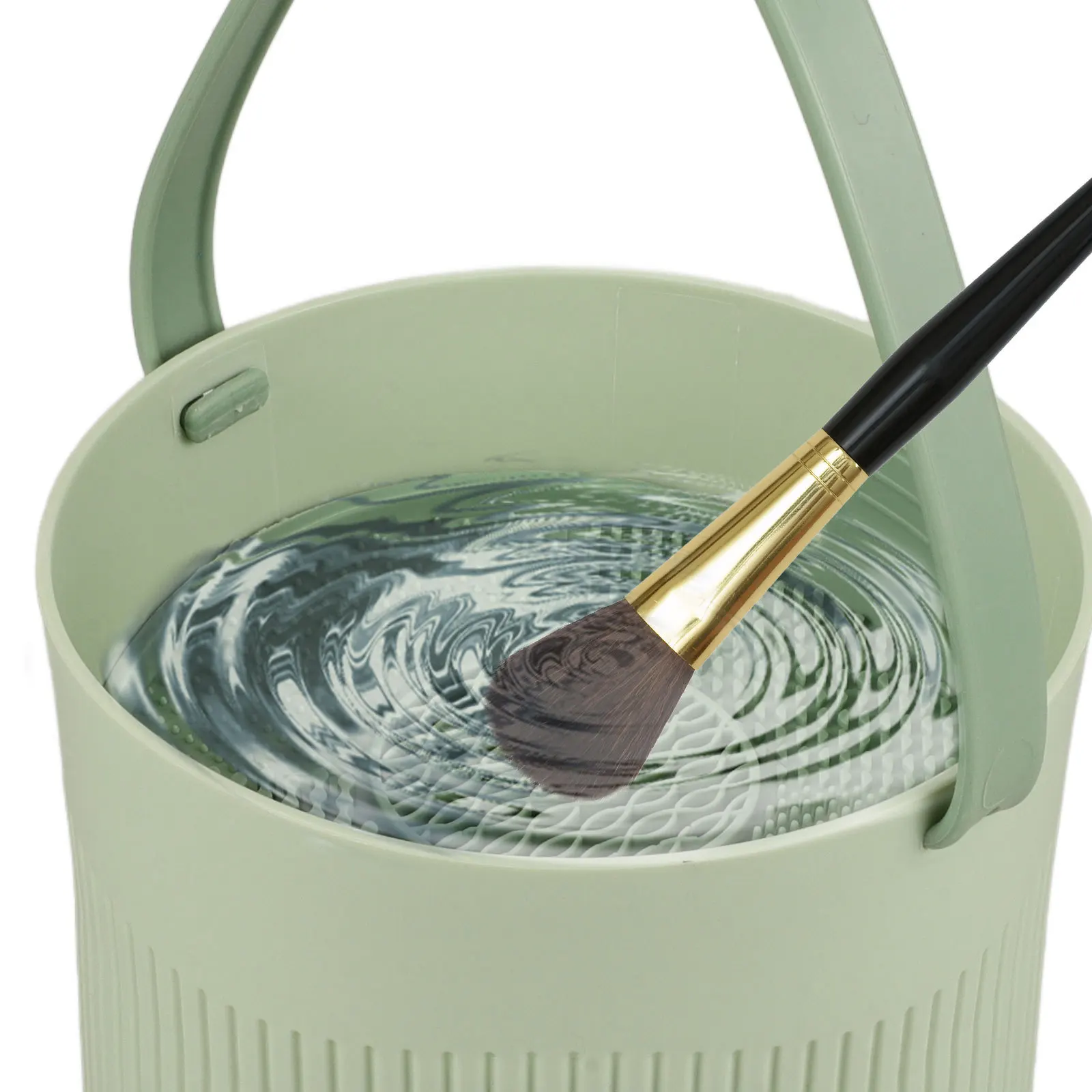 

Makeup Sponge Brush Storage Box Cleaning Container Portable Makeup Tool Cleaner Holder for Home Women Cleaner Container