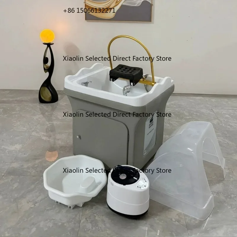 

60L Water Tank Sink Shampoo Bed Hair Washing Table Head Therapy No Plumbing Fumigator For Bed Spa Use