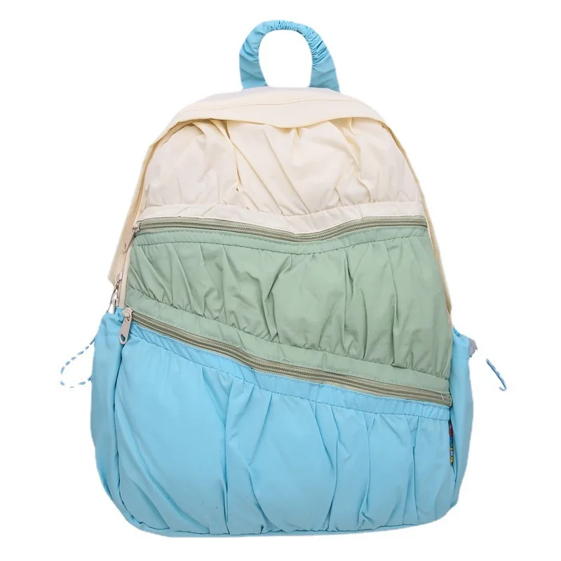 2024 new backpack color collision travel backpack for girls, middle school students, backpacks