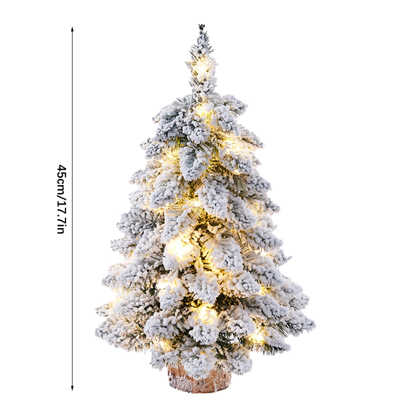 Árbol de Navidad Artificial de mesa, árbol de Navidad Artificial de 45cm, Mini decoración de simulación de PVC versátil, adorno de mesa para árbol de Navidad ﻿