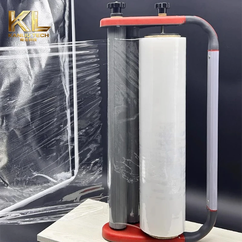 Manual Stretch Film Dispenser Wrap Handle Wrapping Tools Pallet Wrap Wrapper Packing 500mm 7.6cm