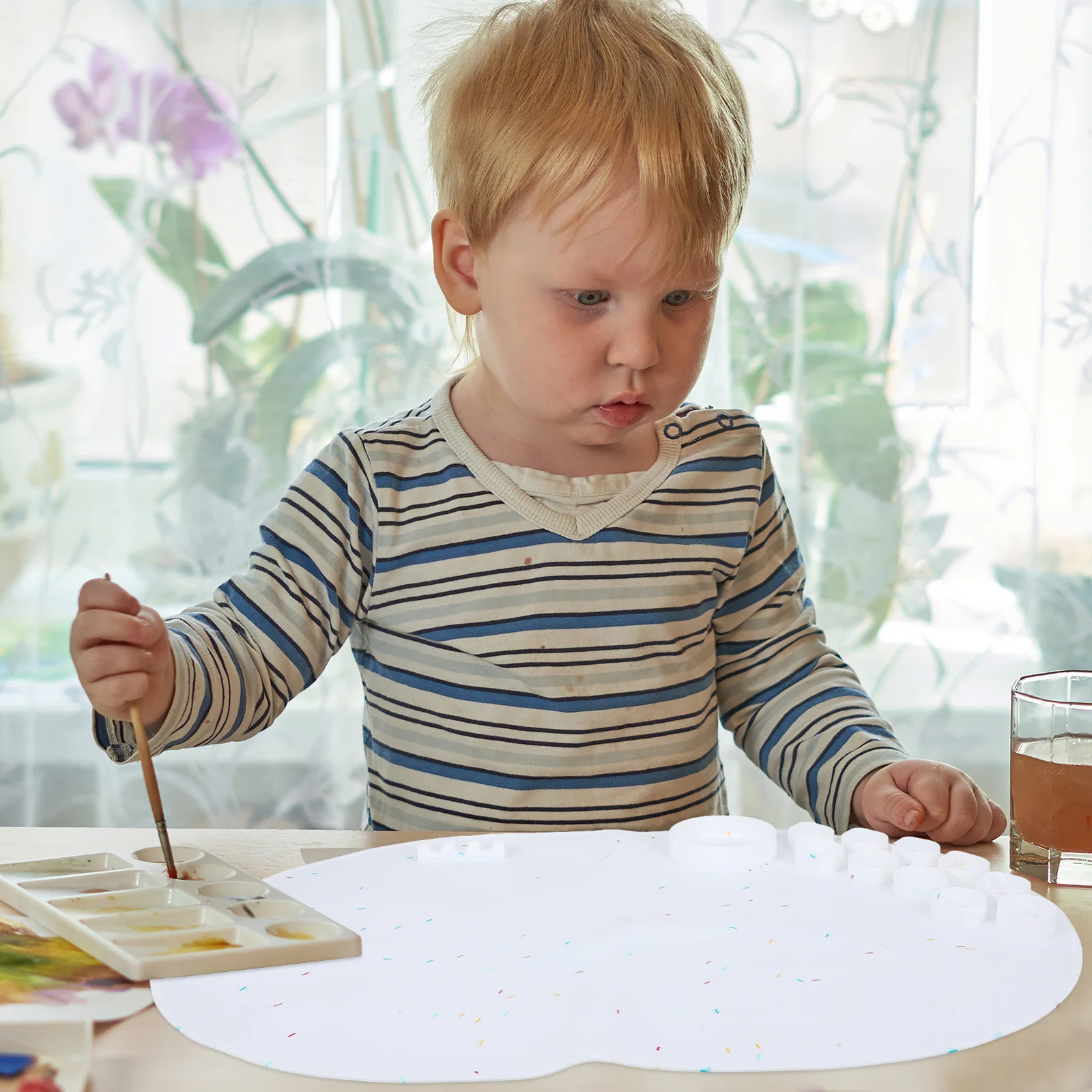 Silikon-Bastelmatte, langlebig, antihaftbeschichtet, Malunterlage, praktisch für Epoxidharz, Heimwerker, Basteln, Kinder, Kunstbedarf, wiederverwendbar, leicht zu reinigen