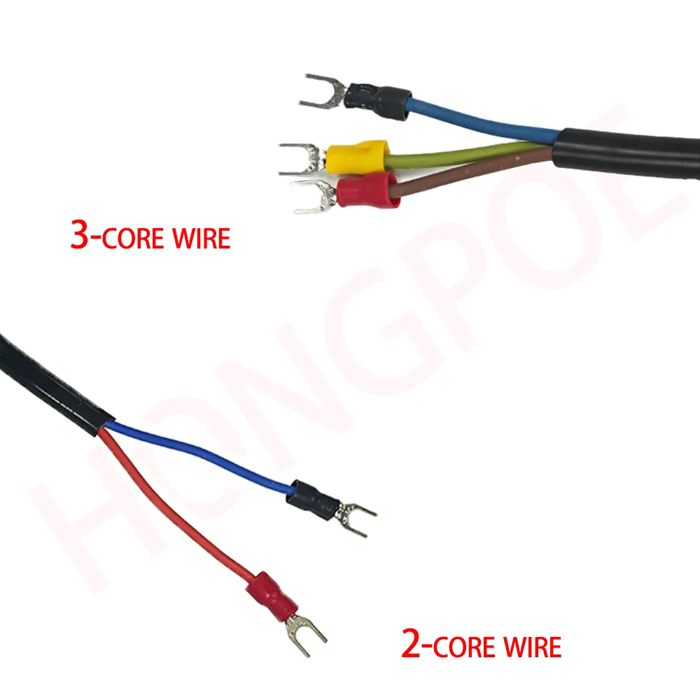 NEW Power Extension Cord EU US AU UKPlugs 3/2-Pin U-Shaped Fork Terminal Stripped Power Cord For LED Driver/SMPS Input Cable/DIY