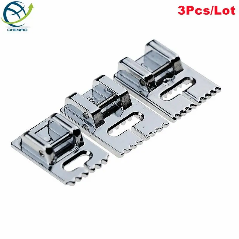 3Pcs/Lot Household Sewing Machine Presser Foot Fine Tucker 5/7/9-Slot Used For Singer/Brother Etc. Sewing Machine Parts