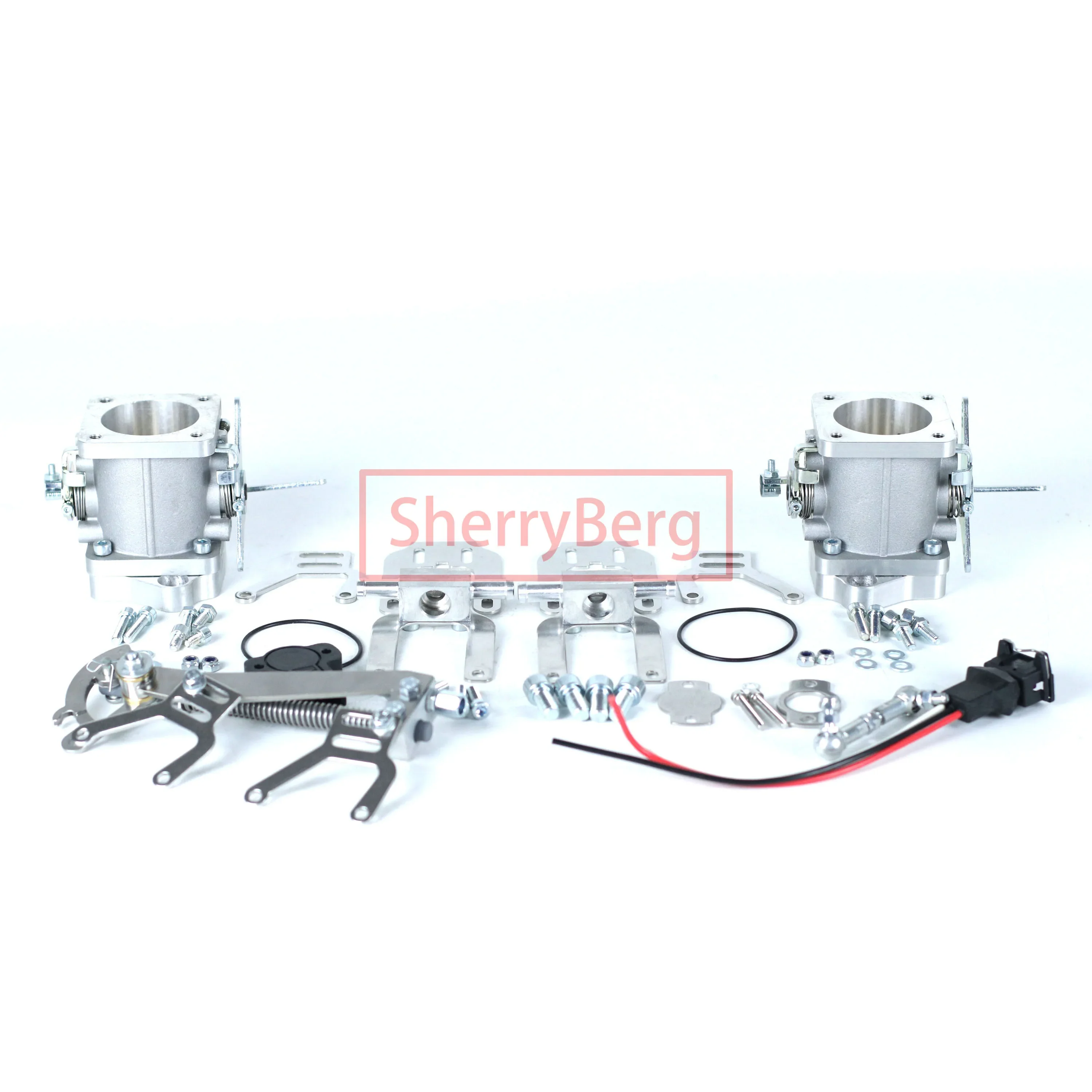 SherryBerg SF INDIVIDUAL 45DCOE 45mm Fuel Injection Throttle Body for Weber Jenvey EMPI DCOE Inlet TH TB  1 Pair +TPS + Linkage