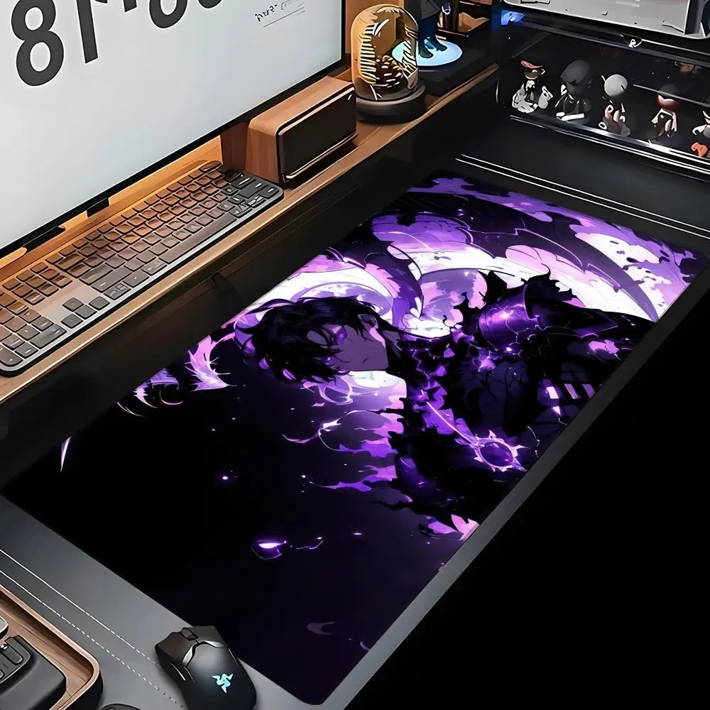 

Cartoon Solo Leveling Mouse Pad Gaming Mousepad Abstract Large 800x400x2mm MouseMat Gamer XXL Mause Carpet PC Desk