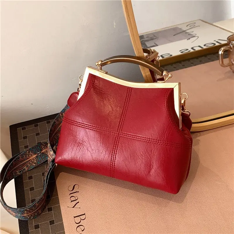 Fashion Crossbody Messenger Sling Bags Shoulder Bags Cute Solid 2023 Diamond Lattice Small for Women Simple Female PU Leather Tr