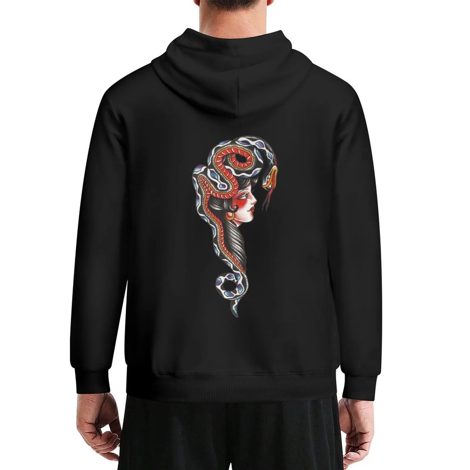 

Snake Head Lady Hoodie men's clothes autumn clothes mens clothes korean graphic hoodie