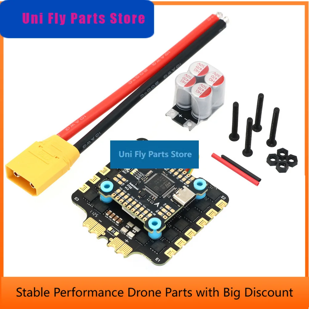 UniFlySoloGood F405 80A Stack F722 80A Stack Flight Control Suitable for 13 inch FPV Freestyle