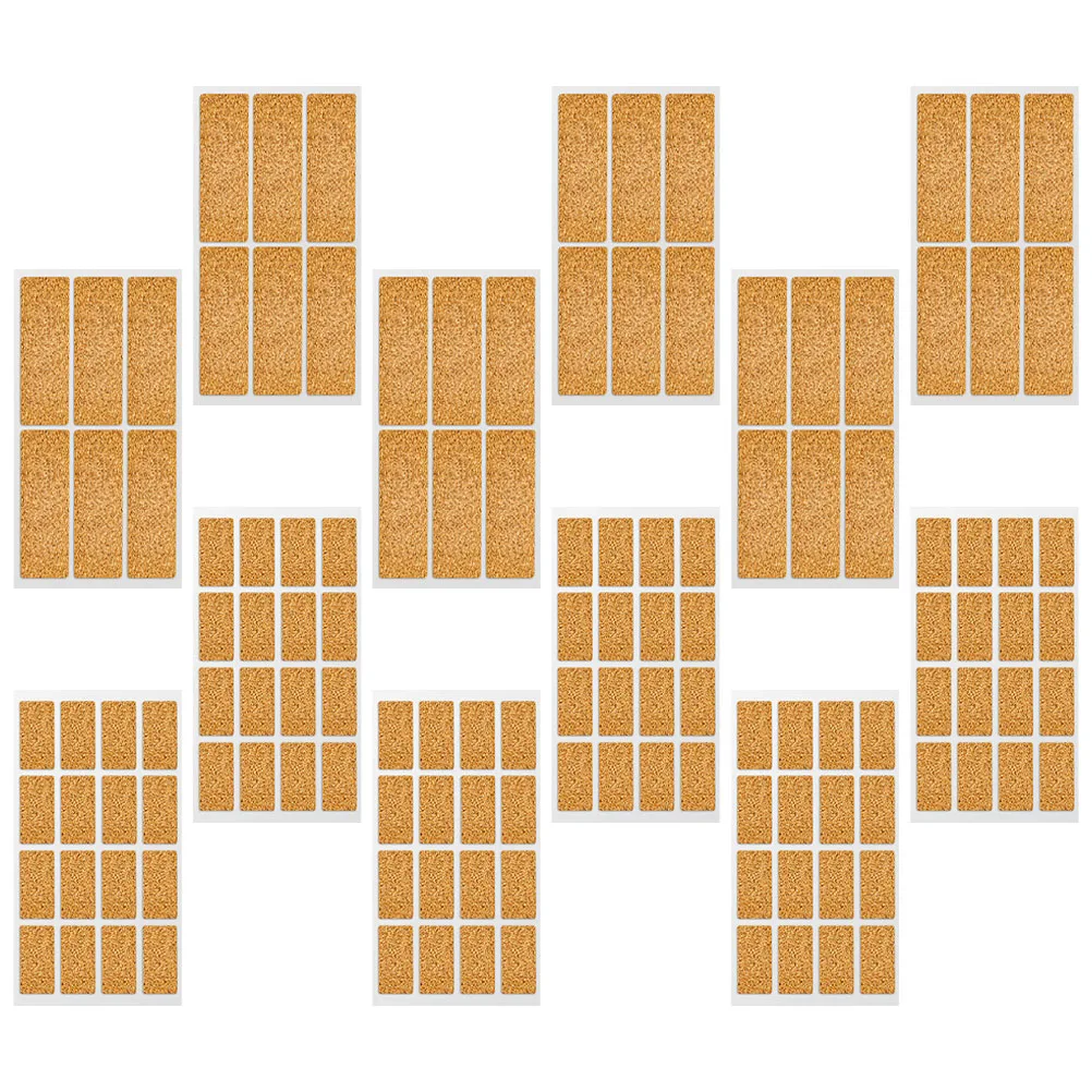 สติกเกอร์กระดาษไม้ก๊อกแบบเขียนได้ 2 ถุง แบบมีกาวในตัว สำหรับติดฉลากขวดโหล ถังเก็บของ ภาชนะในครัว บ้าน และสำนักงาน