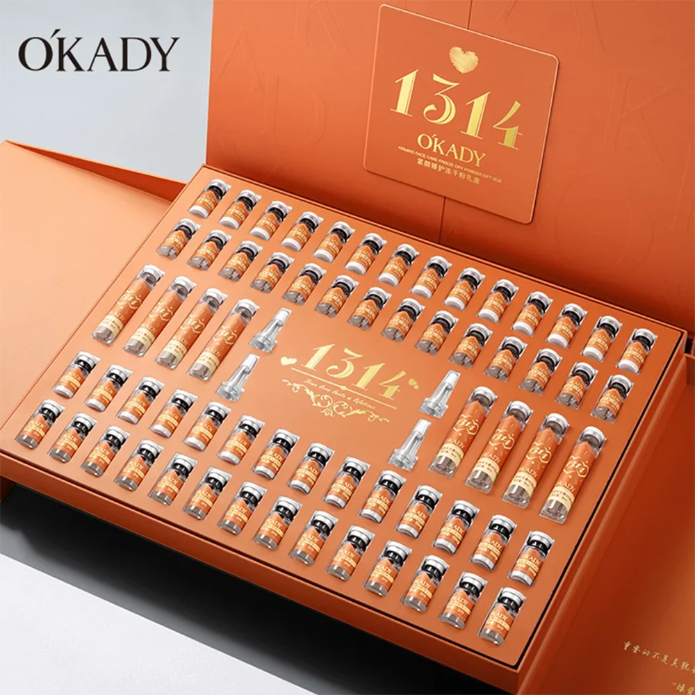 64Pcs Vitamin C Niacinamide Freeze dried powder Women's Facial Skin Care Sets Korean beauty Products Facial Serum Face Care